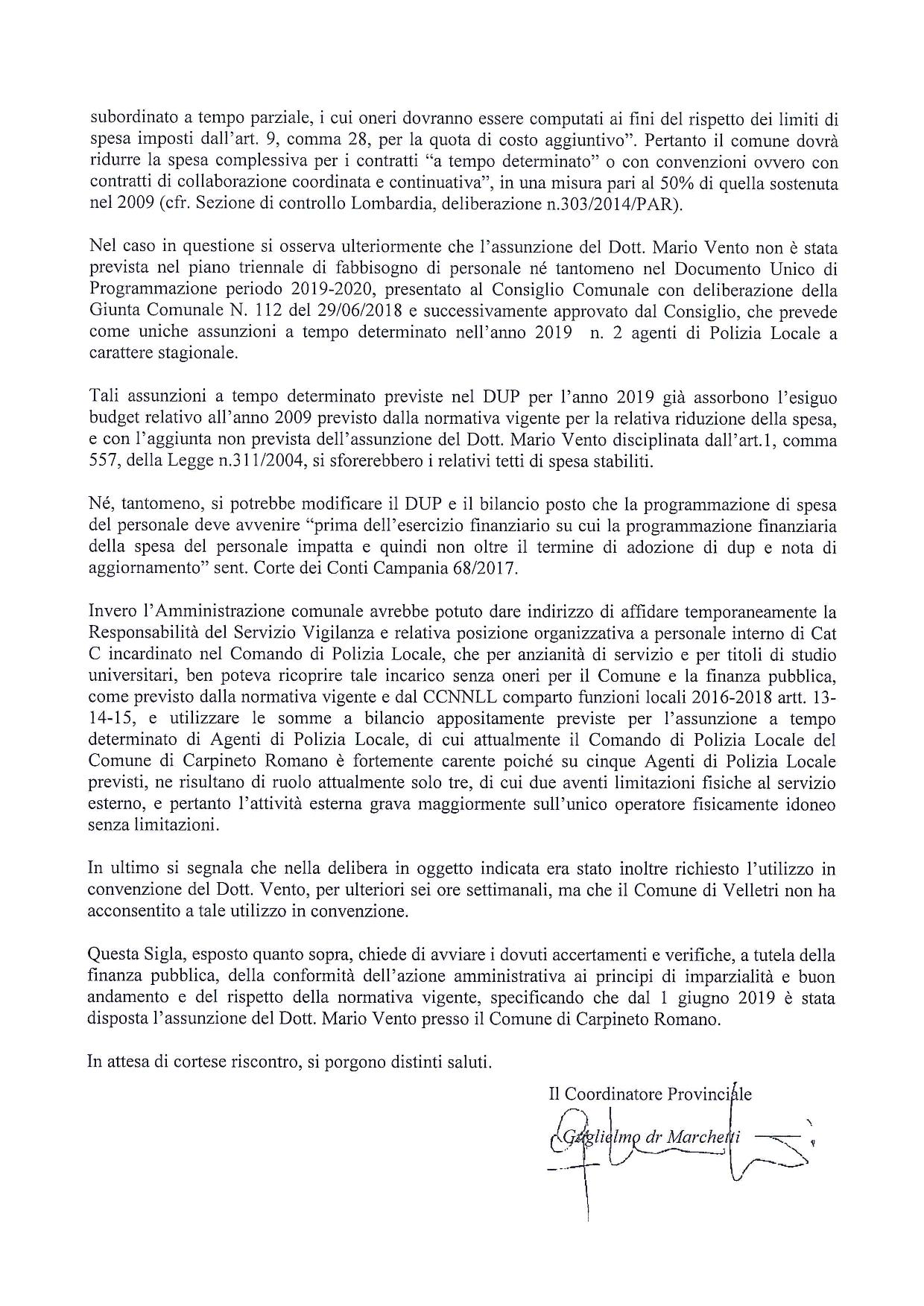 O.S. DiCCAP Nota Carpineto Romano page 003