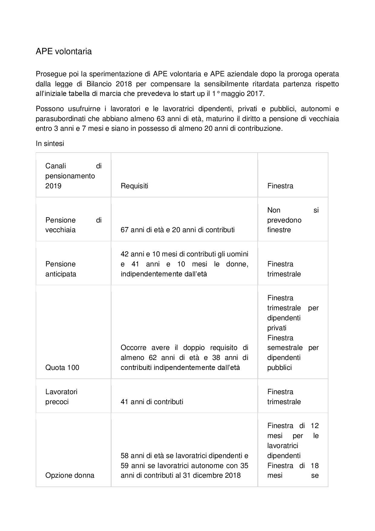 Quota 100 e le altre vie di pensionamento page 004